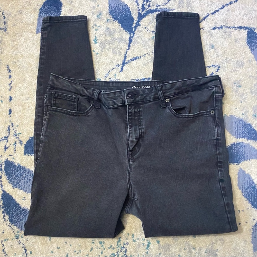 GAP Black Wash Denim Sculpted Skinny Jeans- 18/34